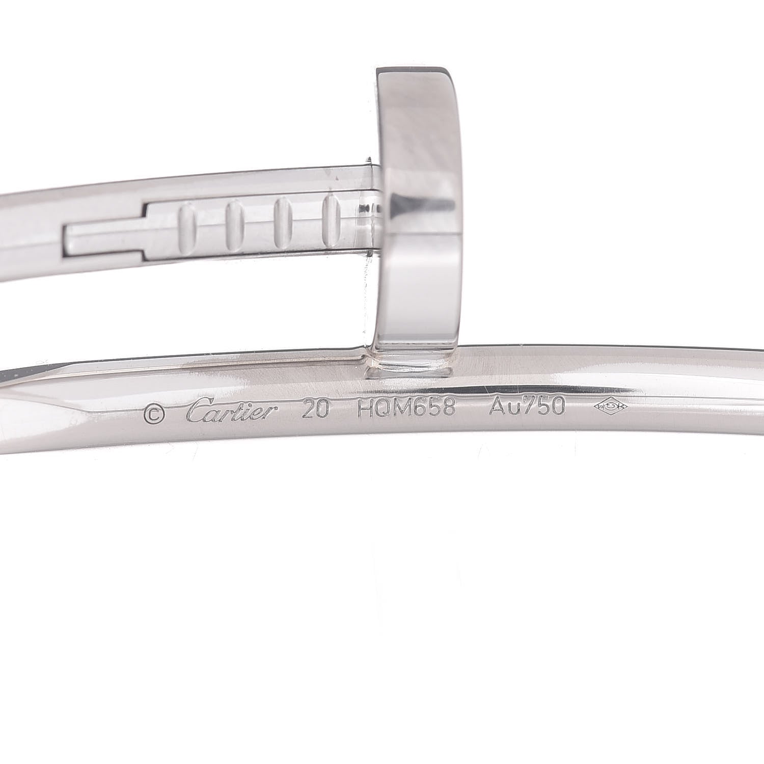 Cartier 18K White Gold Juste Un Clou Bracelet 20 4 of 7