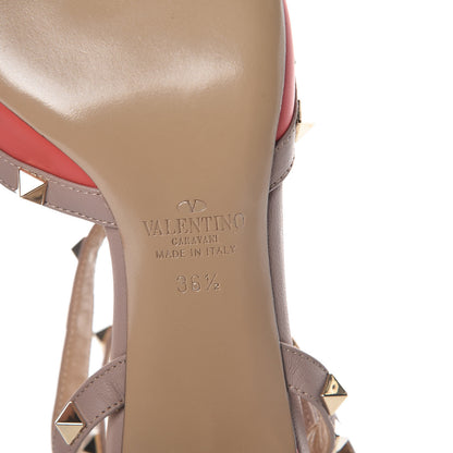 Valentino Garavani Nappa Rockstud Ankle Strap 65mm Pumps 36.5 Deep Coral Poudre 6 of 8