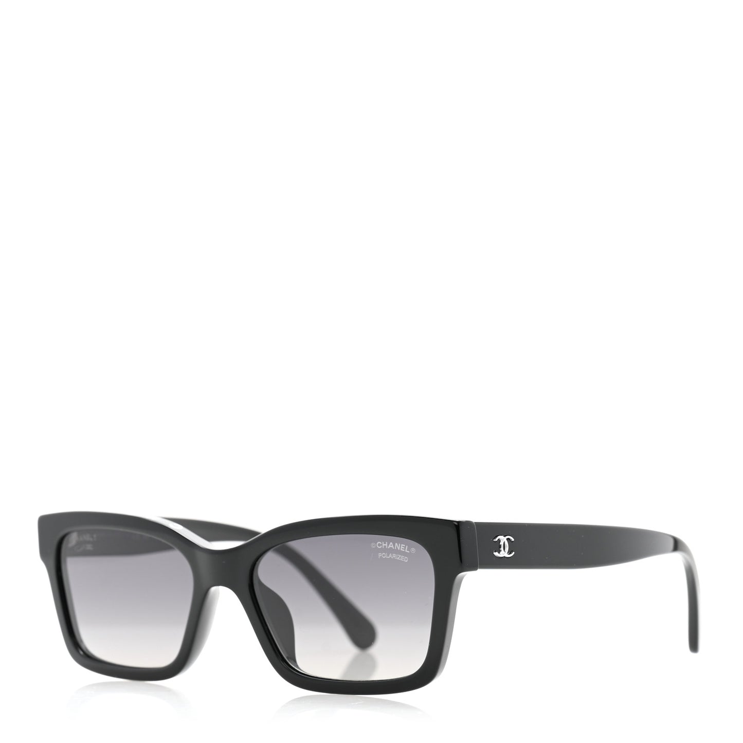 Acetate Polarized Square Sunglasses 5417-A Black
