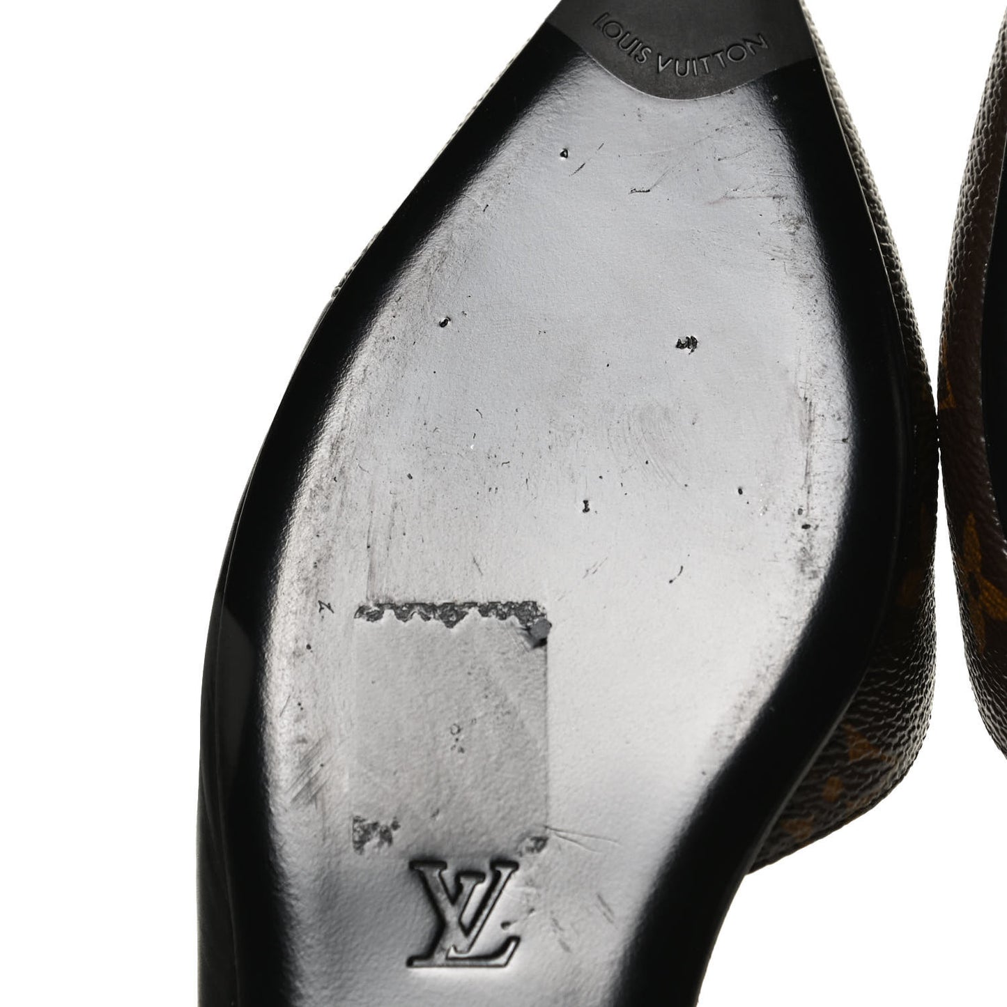 Patent Monogram Cherie Slingback Ballerina Flats 37.5
