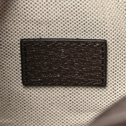 Gucci Monogram Jumbo GG Textured Dollar Calfskin Web Mini Crossbody Bag Camel Ebony New Acero 6 of 10