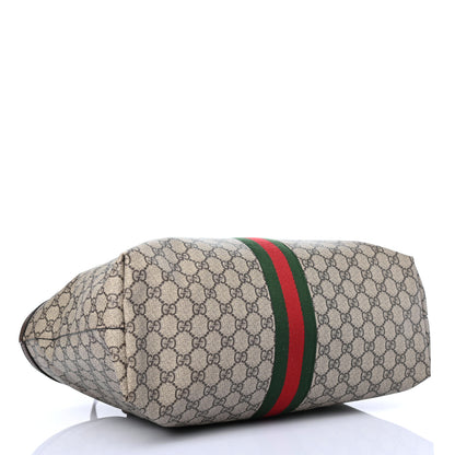 Gucci GG Supreme Monogram Medium Ophidia Shopping Tote Brown 3 of 4