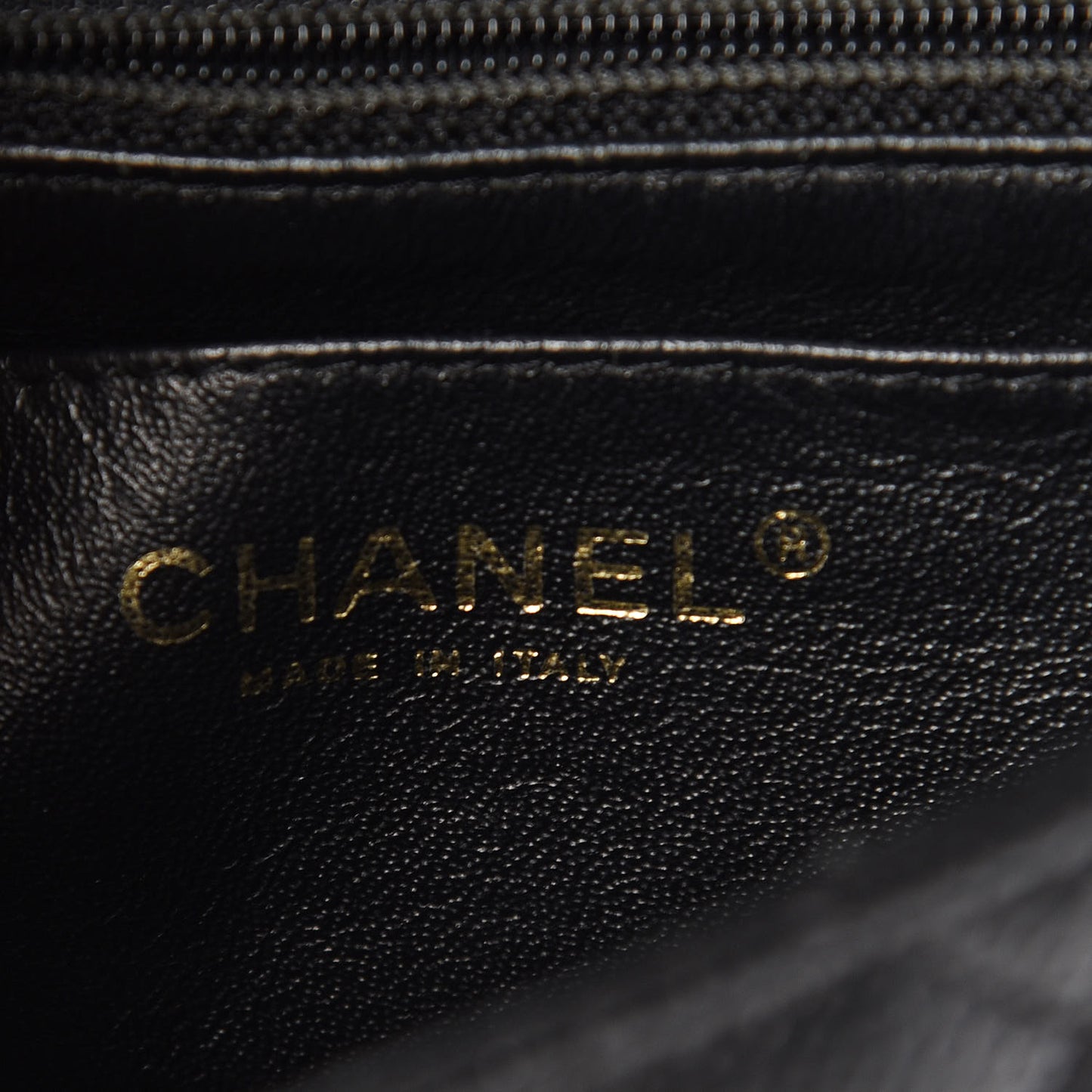 Caviar Quilted Mini Square Flap Black