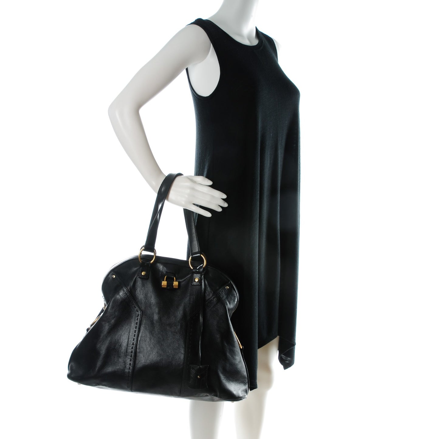 Calfskin Oversized Muse Black