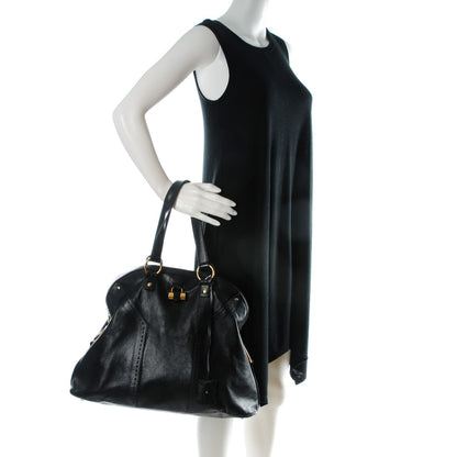 Saint Laurent Calfskin Oversized Muse Black 2 of 9