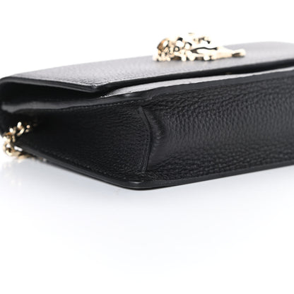 Versace Grained Calfskin Palazzo Chain Evening Bag Black 8 of 12