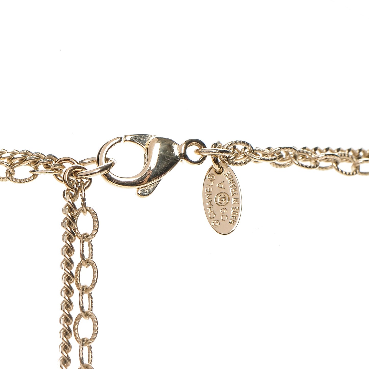 Crystal CC Necklace Gold