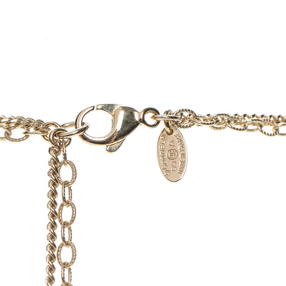 Chanel Crystal CC Necklace Gold 5 of 6
