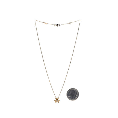 Van Cleef & Arpels 18K Yellow Gold Diamond Mini Frivole Pendant Necklace 3 of 7