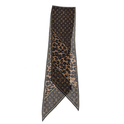 Louis Vuitton Silk Crepe Leopard Monogram Scarf 3 of 4