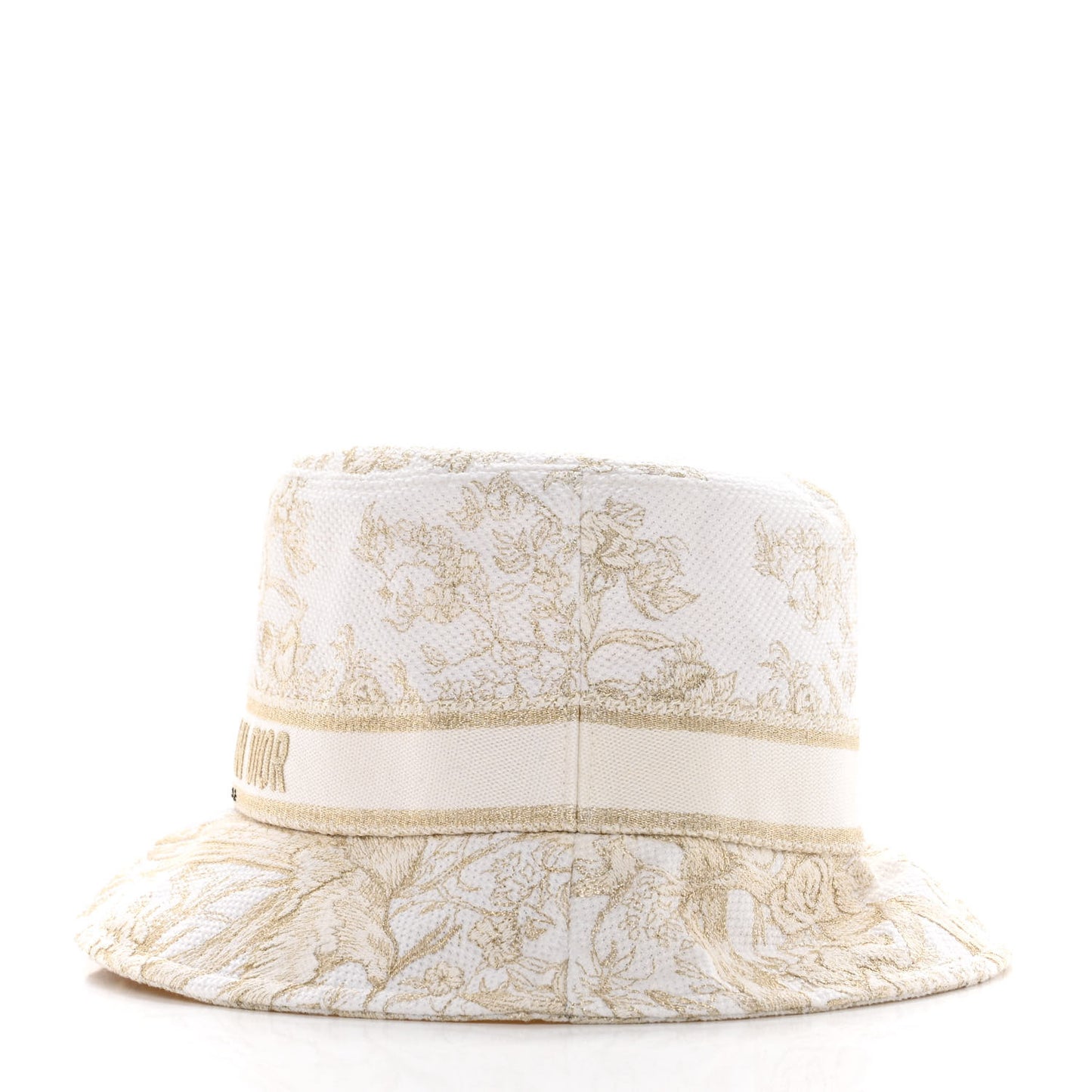 Cotton D-Bobby Small Brim Bucket Hat 59 White Gold