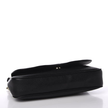 Gucci Pebbled Calfskin Medium Soho Flap Crossbody Black 3 of 10