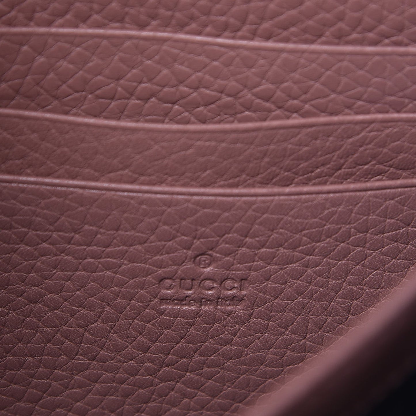 Cellarius Calfskin GG Marmont Chain Wallet Rosy Phard