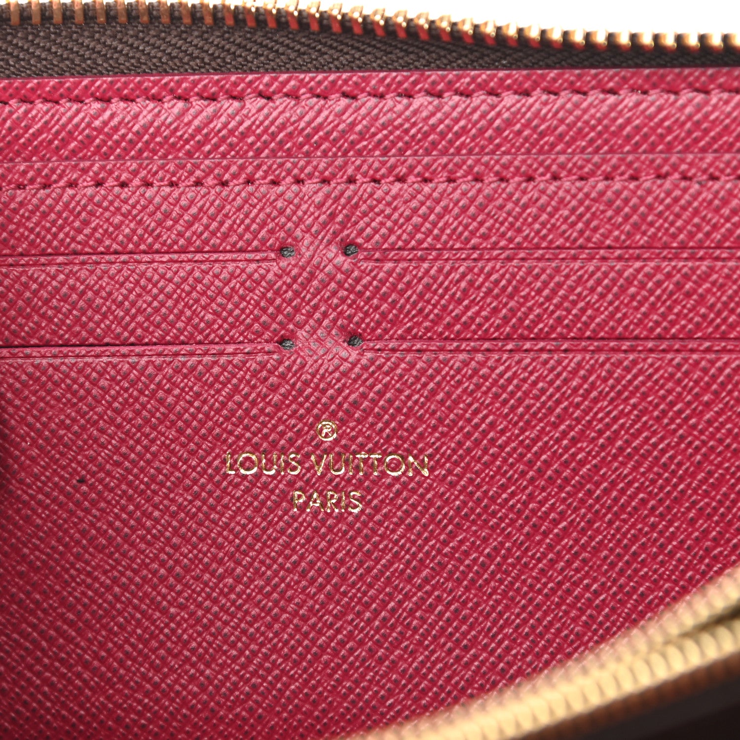 Louis Vuitton Monogram Clemence Wallet Fuchsia 6 of 7