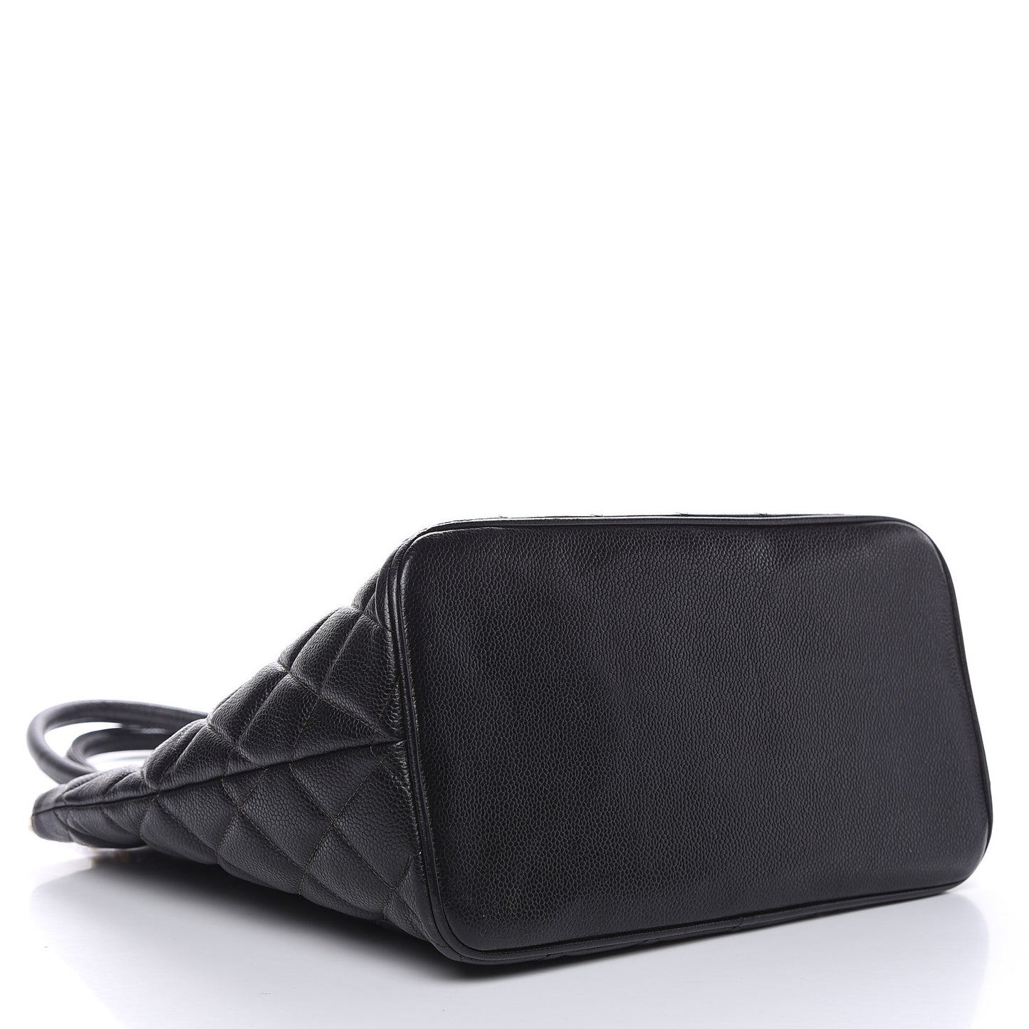 Caviar Quilted Medallion Tote Black