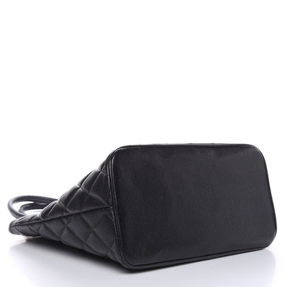 Chanel Caviar Quilted Medallion Tote Black 4 of 17