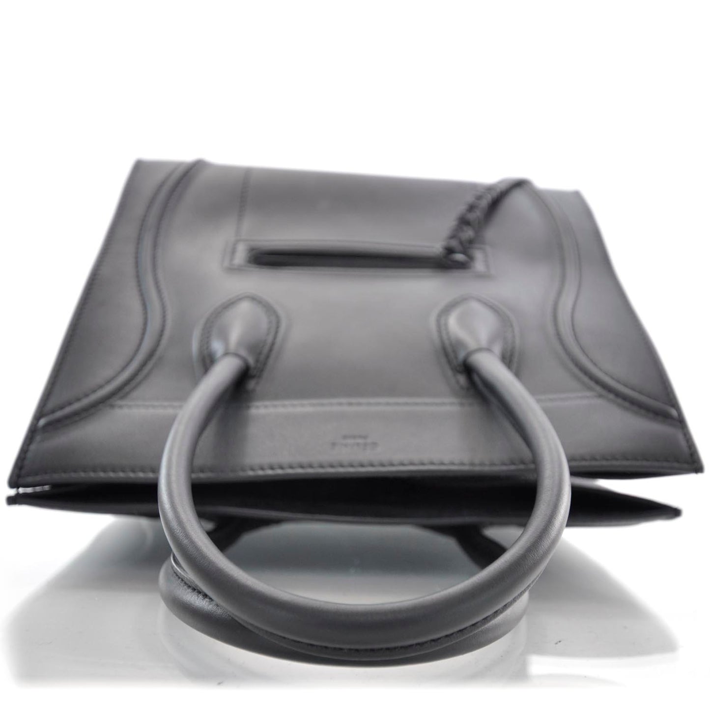 Smooth Calfskin Medium Phantom Luggage Black