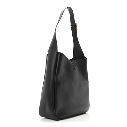 Saint Laurent Smooth Calfskin Large Le 5 A 7 Soft Hobo Black 3 of 9