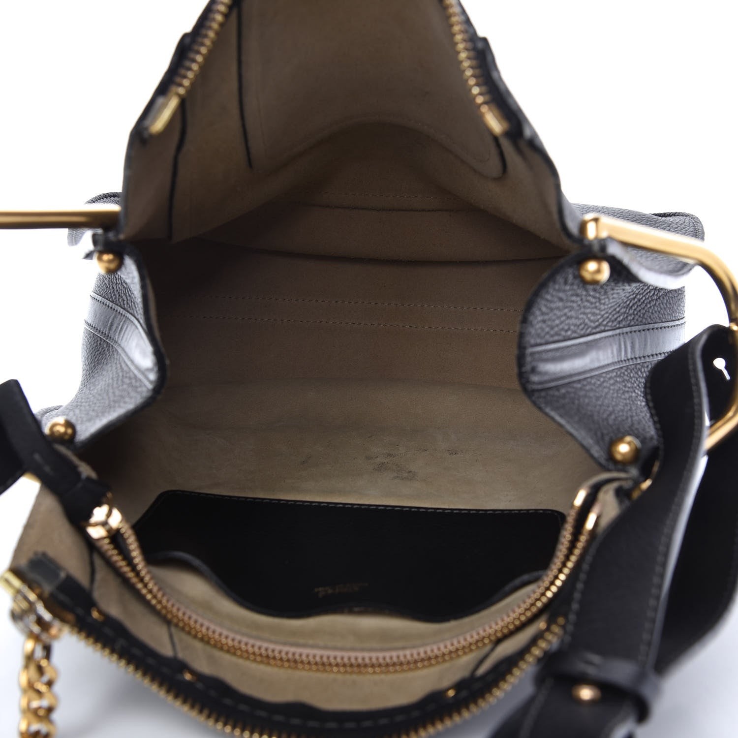 Chloe Grained Calfskin Small Hayley Hobo Black 5 of 8