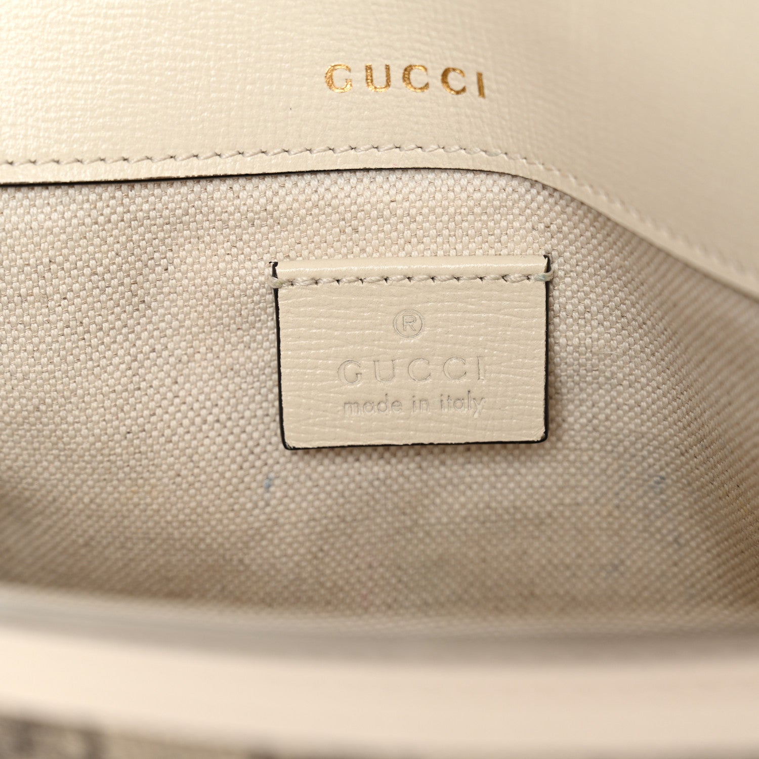 Gucci GG Supreme Monogram Web Mini Horsebit 1955 Shoulder Bag Beige Mystic White 5 of 13