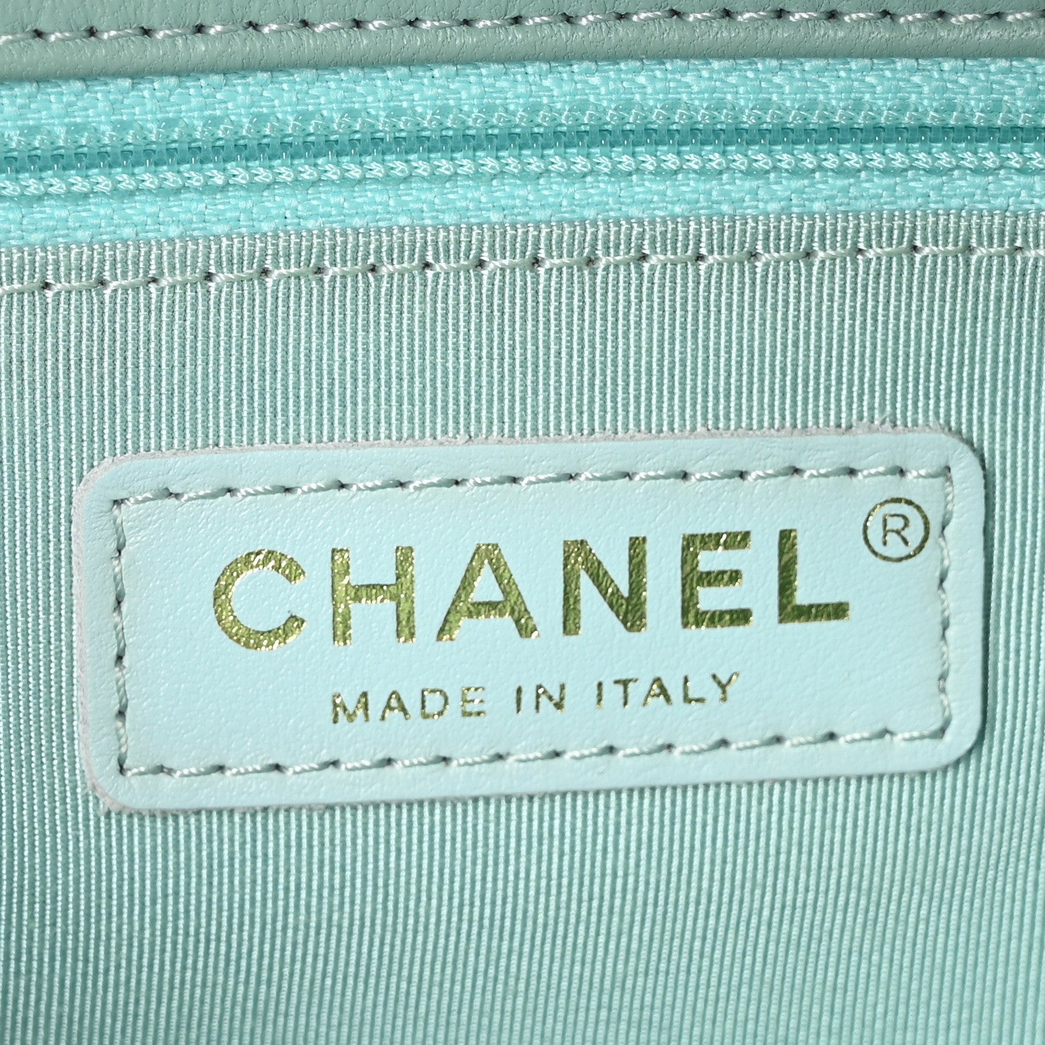 Chanel Lambskin Quilted Medium In The Loop Handle Flap Bag Light Blue 6 of 11