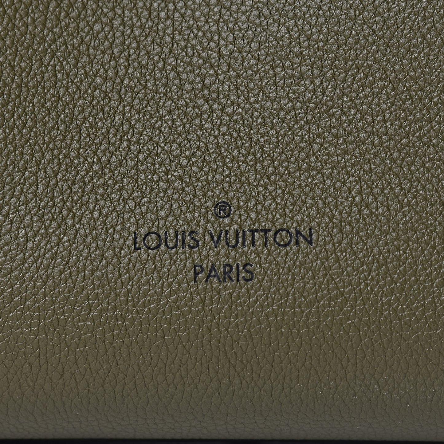 Calfskin Monogram On My Side MM Laurier Green Toffee Latte Beige