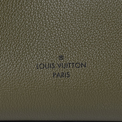 Louis Vuitton Calfskin Monogram On My Side MM Laurier Green Toffee Latte Beige 8 of 11