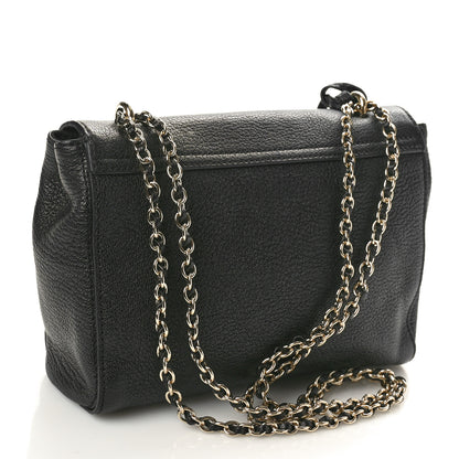 Mulberry Glossy Goatskin Small Lily Flap Black 3 of 9