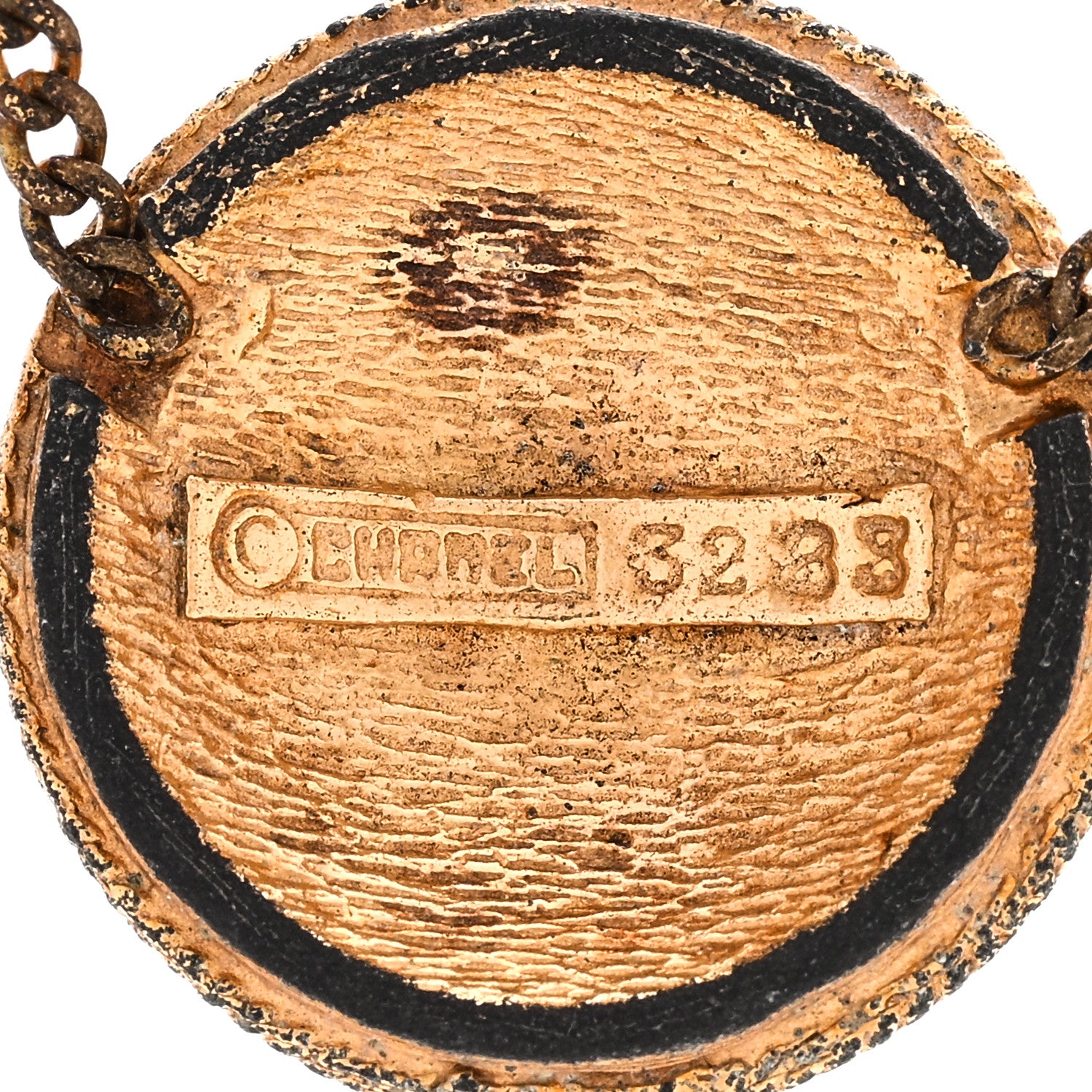 Chanel Metal CC Round Pendant Necklace Gold 6 of 6