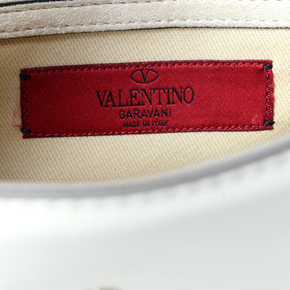 Valentino Garavani Patent Small Glam Lock Rockstud Flap Ivory 7 of 10