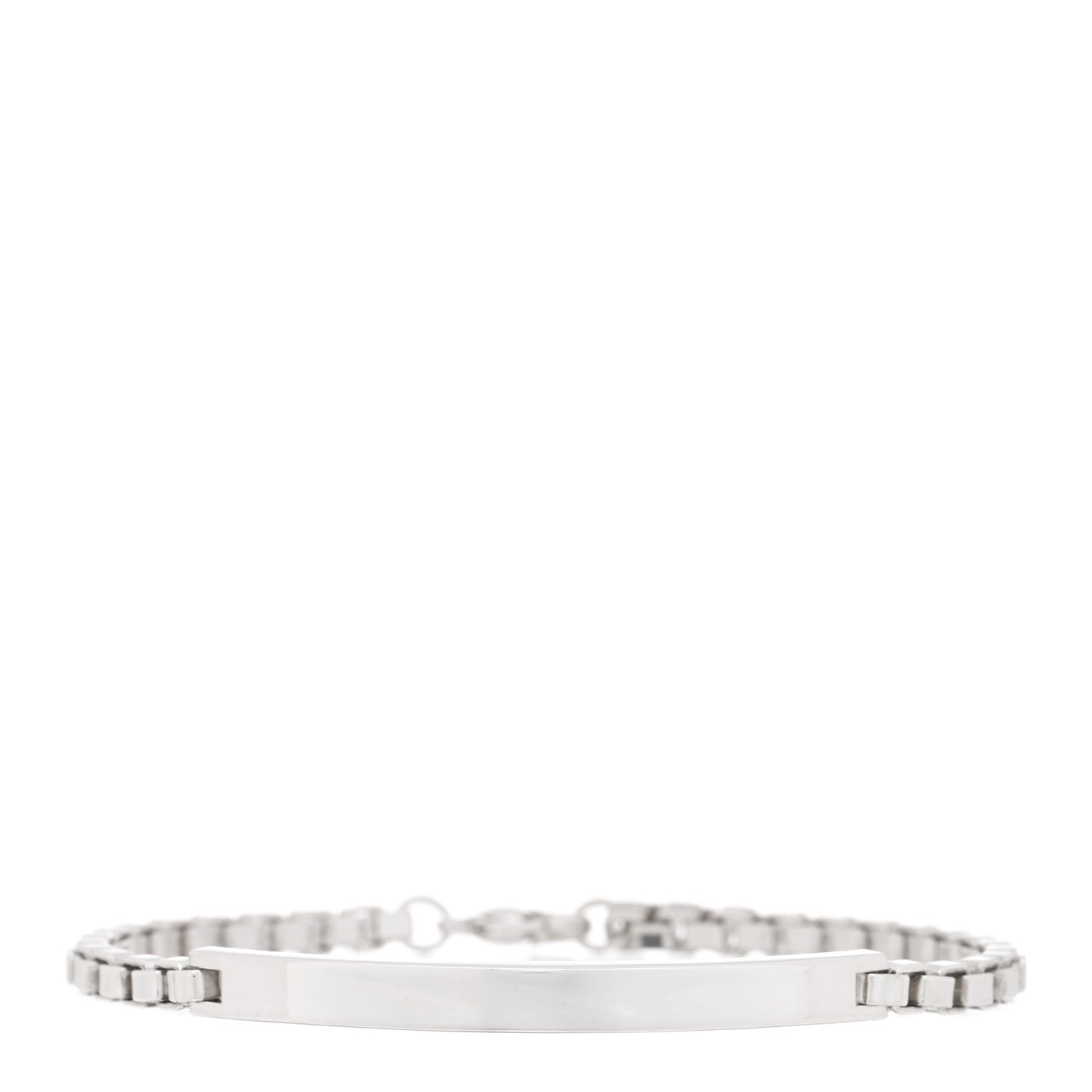 Sterling Silver Venetian Link ID Bracelet