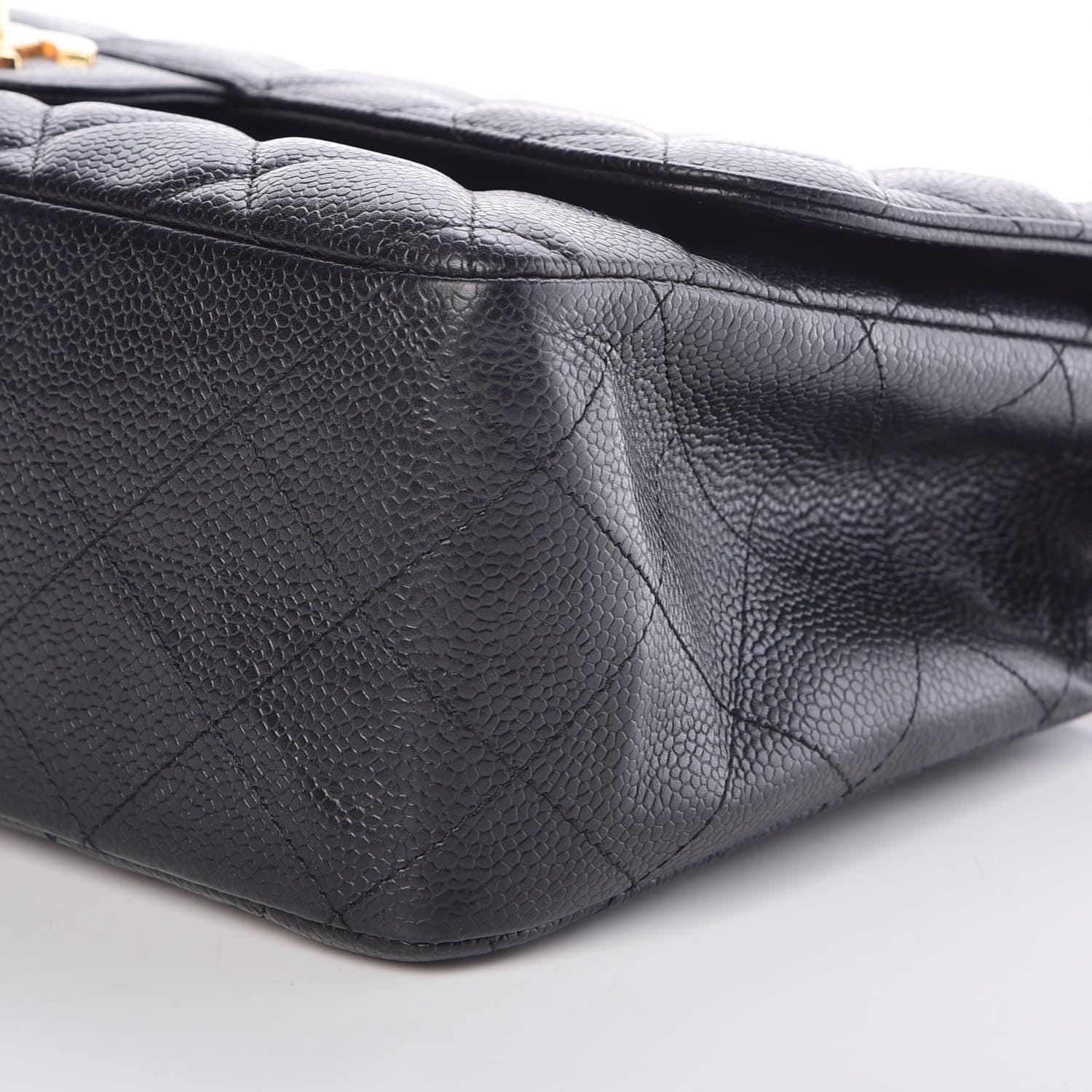Chanel Caviar Quilted Jumbo Single Flap Black 9 of 9