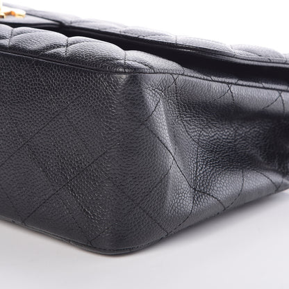 Chanel Caviar Quilted Jumbo Single Flap Black 9 of 9