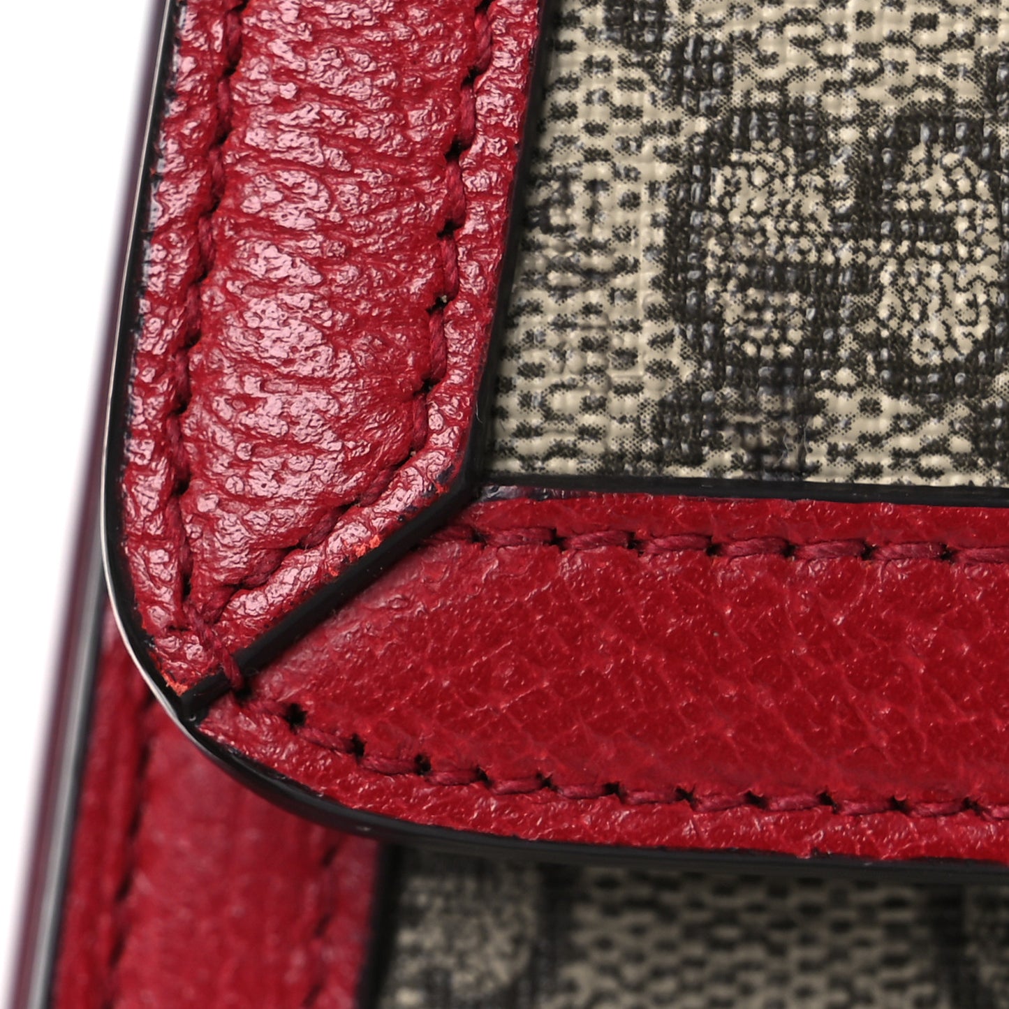 GG Supreme Monogram Small Queen Margaret Top Handle Bag Red