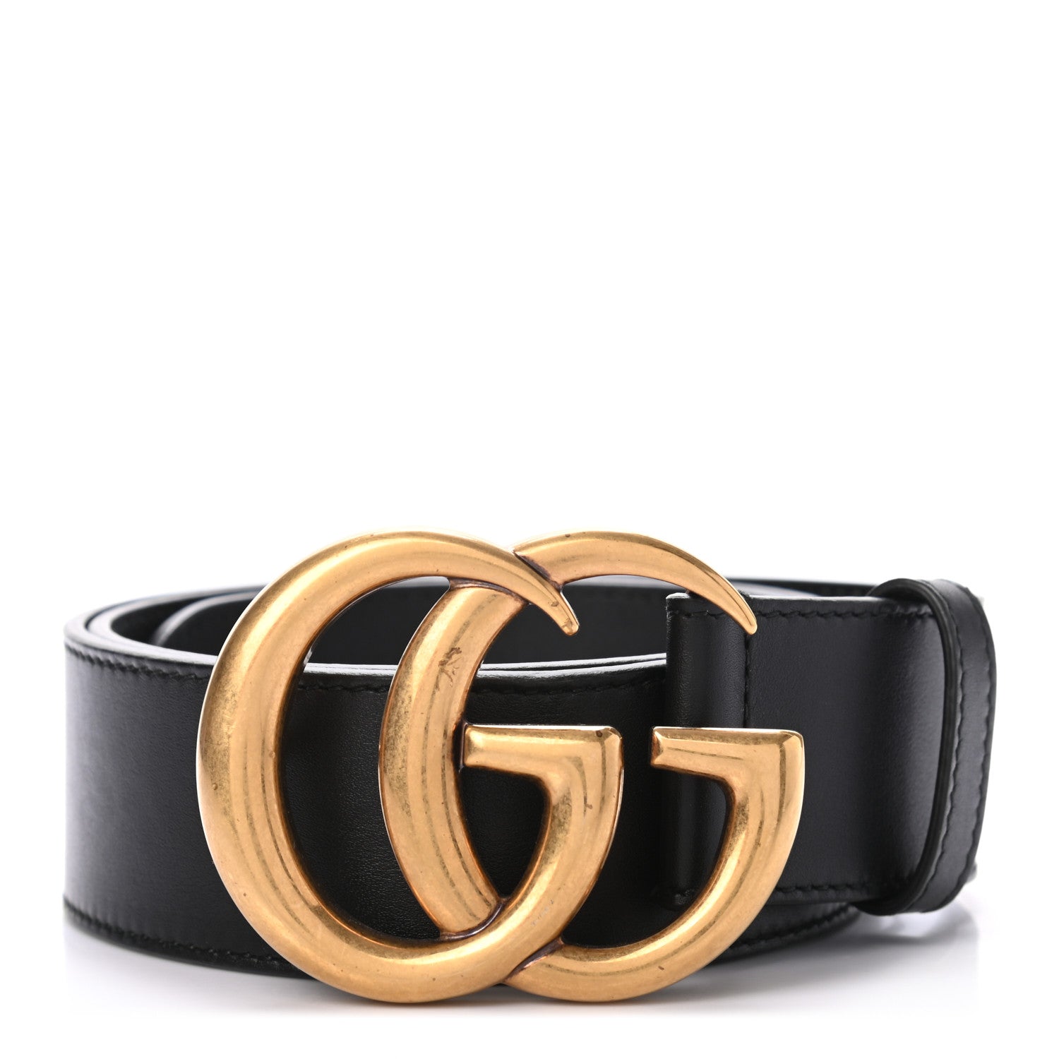 Gucci Calfskin Double G 40mm Belt 75 30 Black 1 of 4