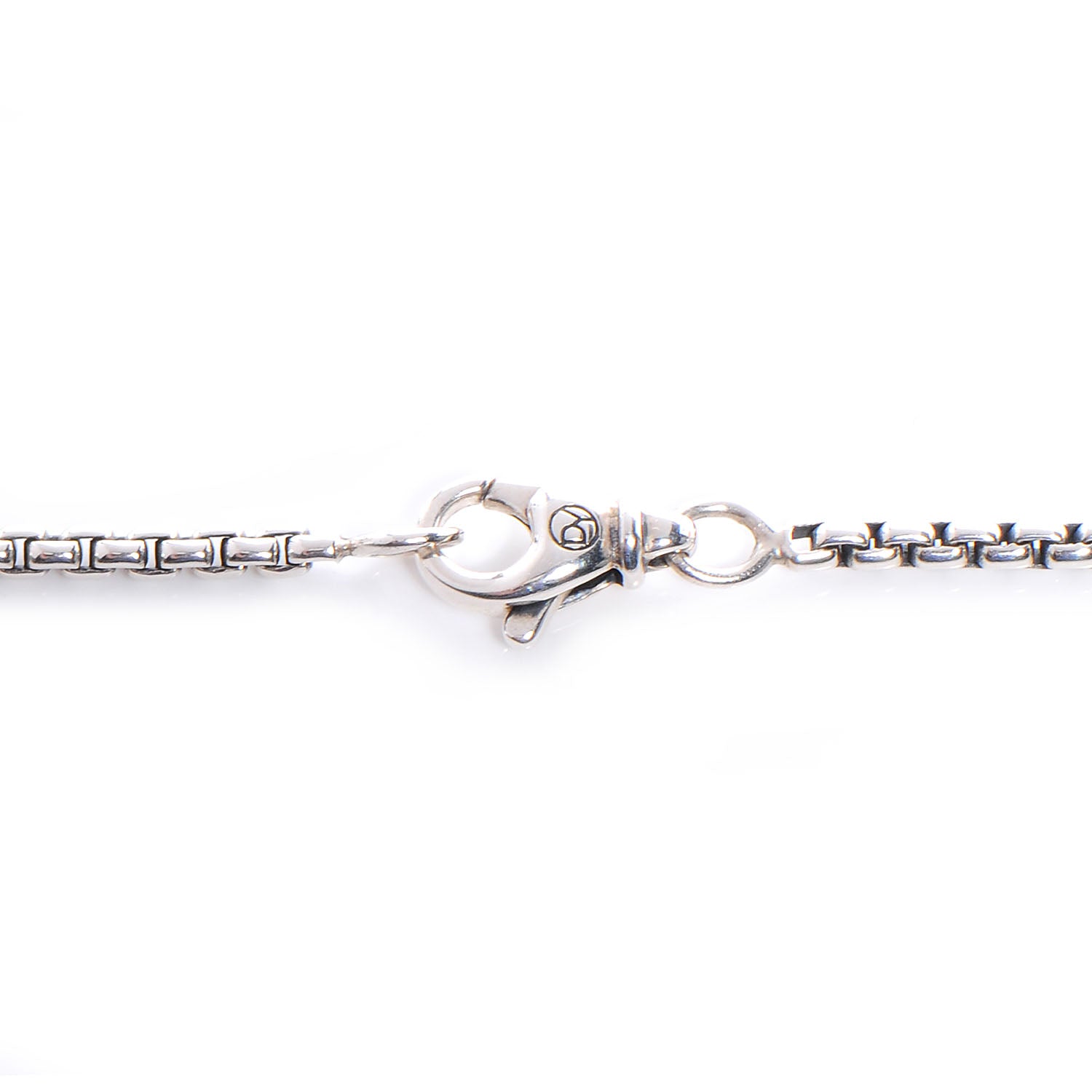 David Yurman Sterling Silver Chevron Cross Necklace 3 of 5