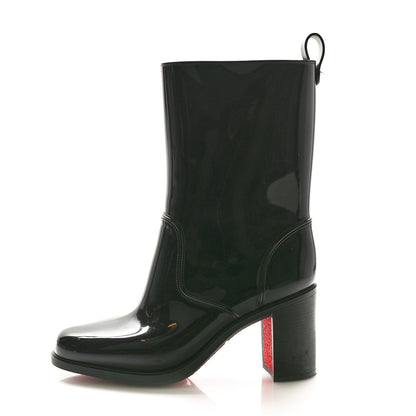 Christian Louboutin Recycled PVC Calfskin Loubirain 70 Boots 38 Black 1 of 7