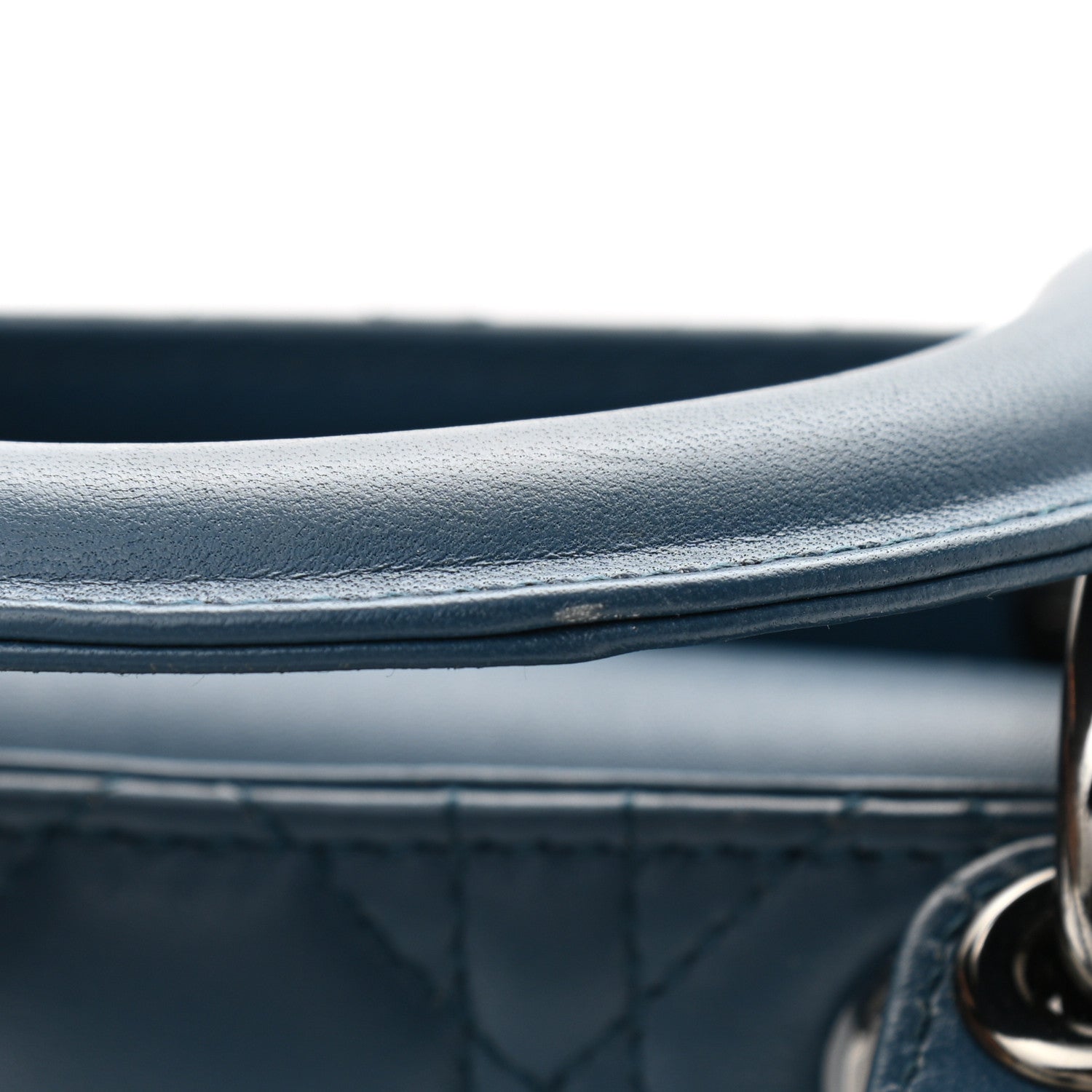 Christian Dior Lambskin Cannage Small My ABCDior Denim Blue 11 of 13