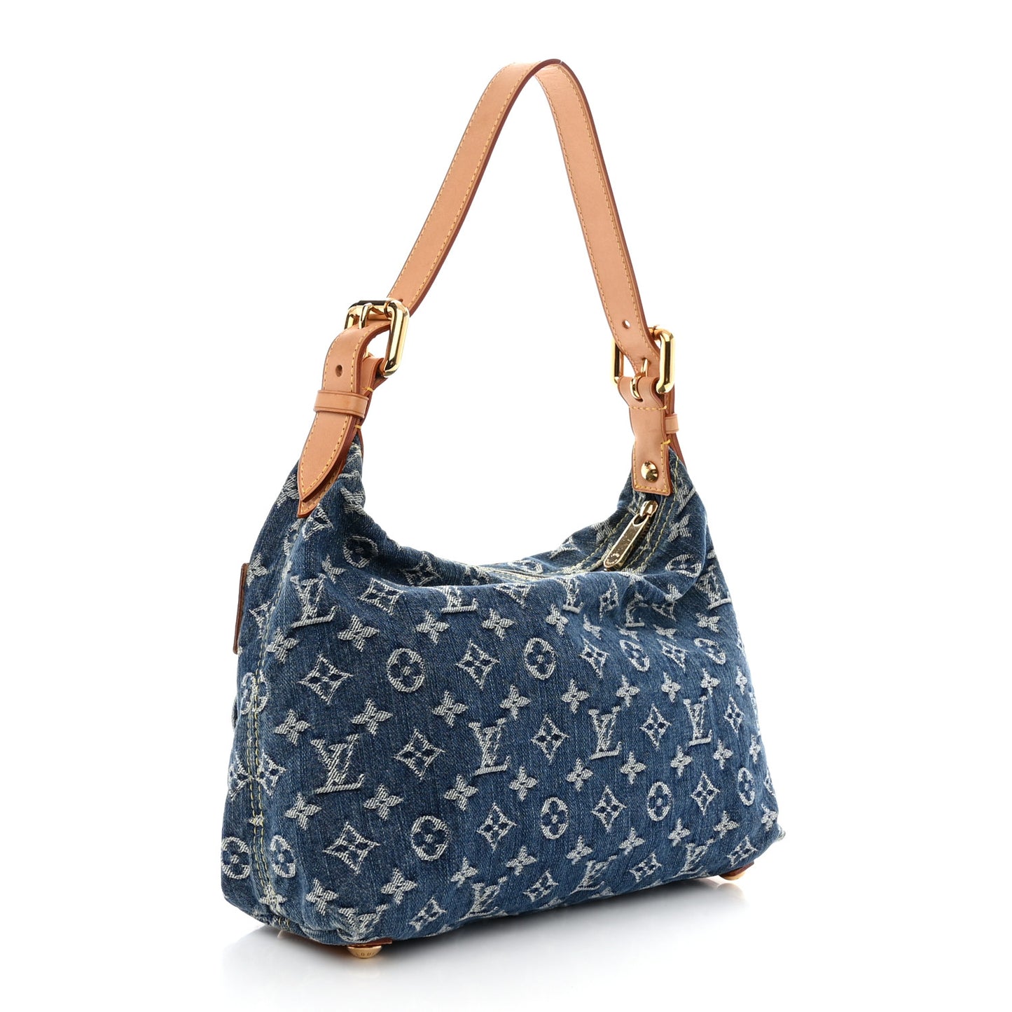 LOUIS VUITTON Monogram Denim Baggy PM Blue