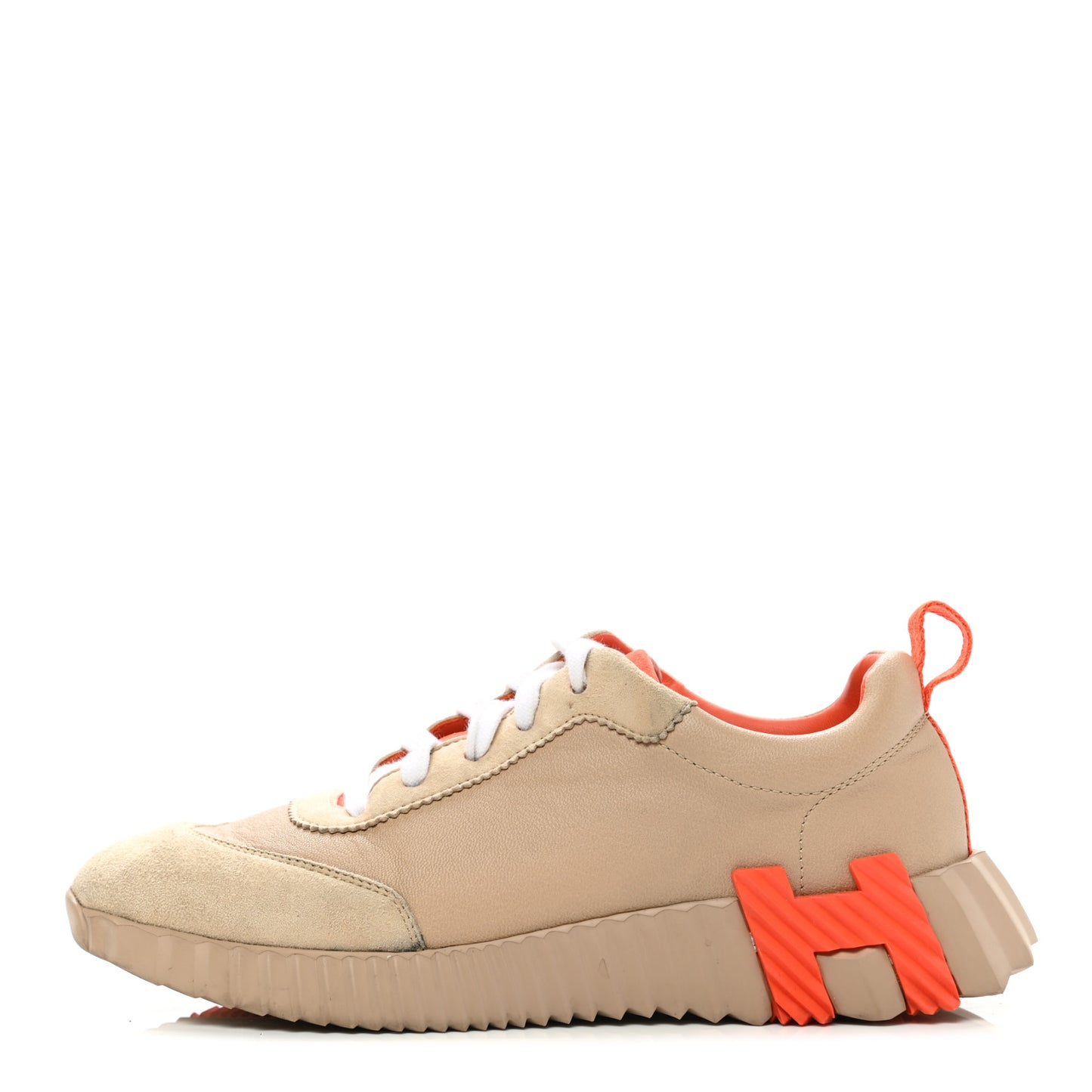 Goatskin Suede Bouncing Sneakers 36 Beige Sarrasin Sanguine