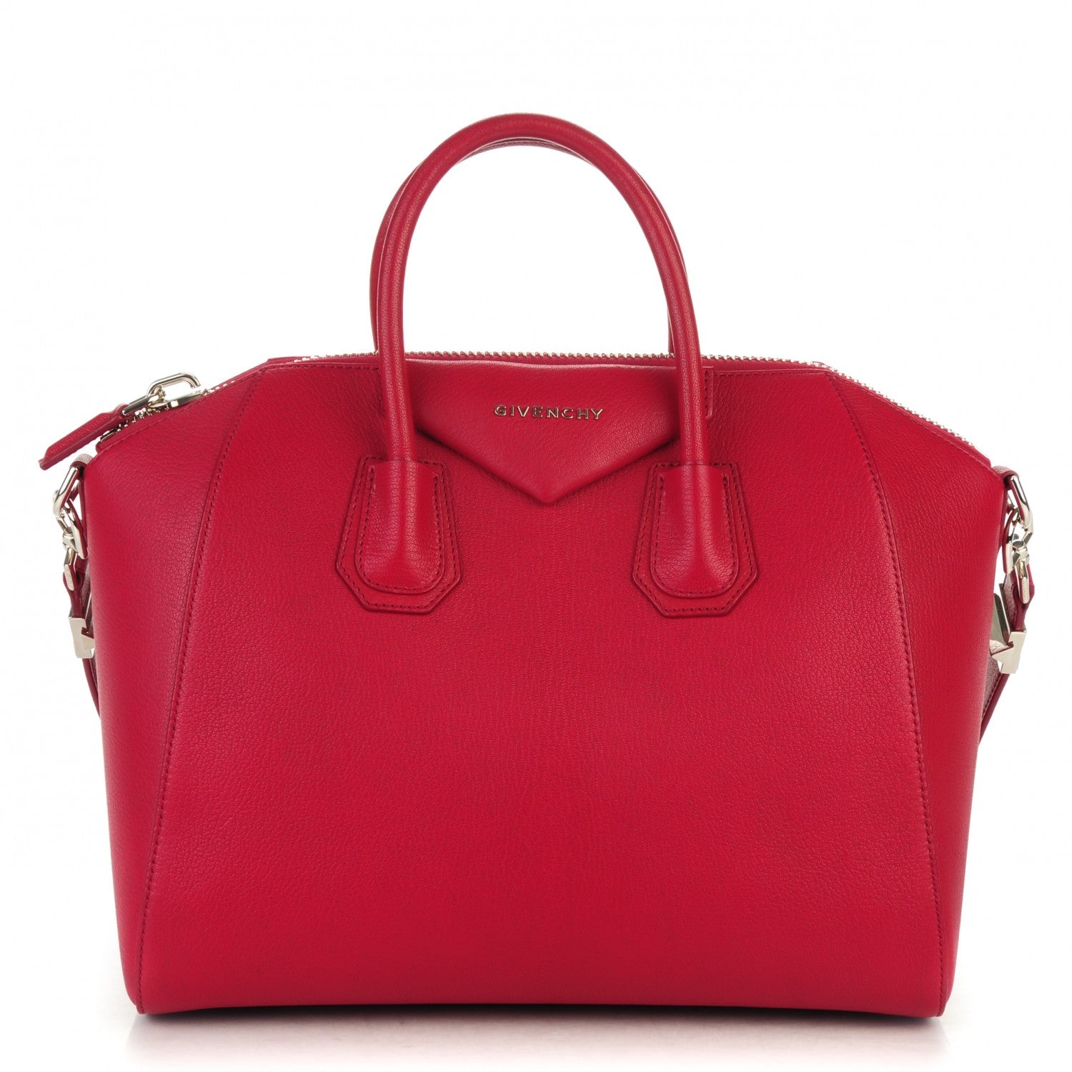 Givenchy Sugar Goatskin Medium Antigona Cherry 1 of 7