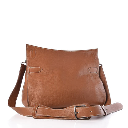 Hermes Taurillon Clemence Jypsiere 34 Gold 2 of 10