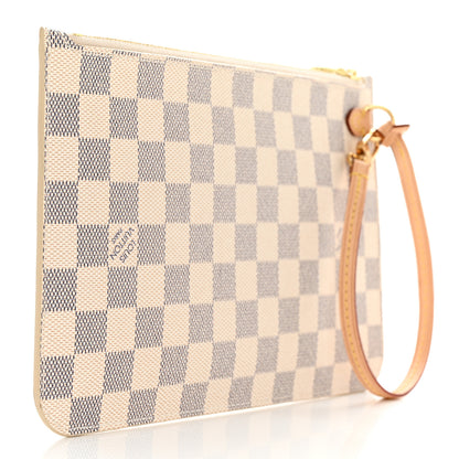 Louis Vuitton Damier Azur Neverfull MM GM Pochette 3 of 7