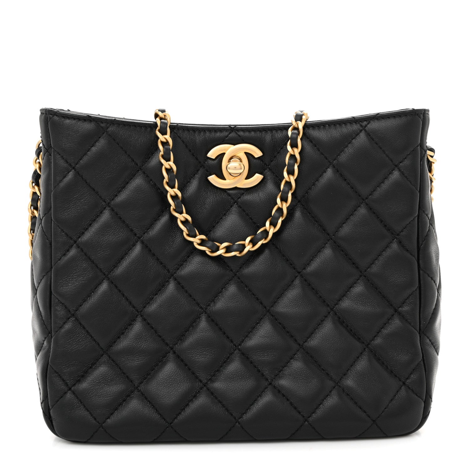 Chanel Lambskin Quilted Small Pearl Crush Hobo Black 1 of 11