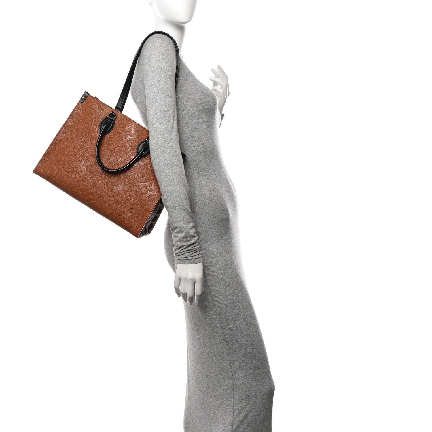 Louis Vuitton Empreinte Monogram Giant Wild At Heart Onthego MM Caramel 2 of 11