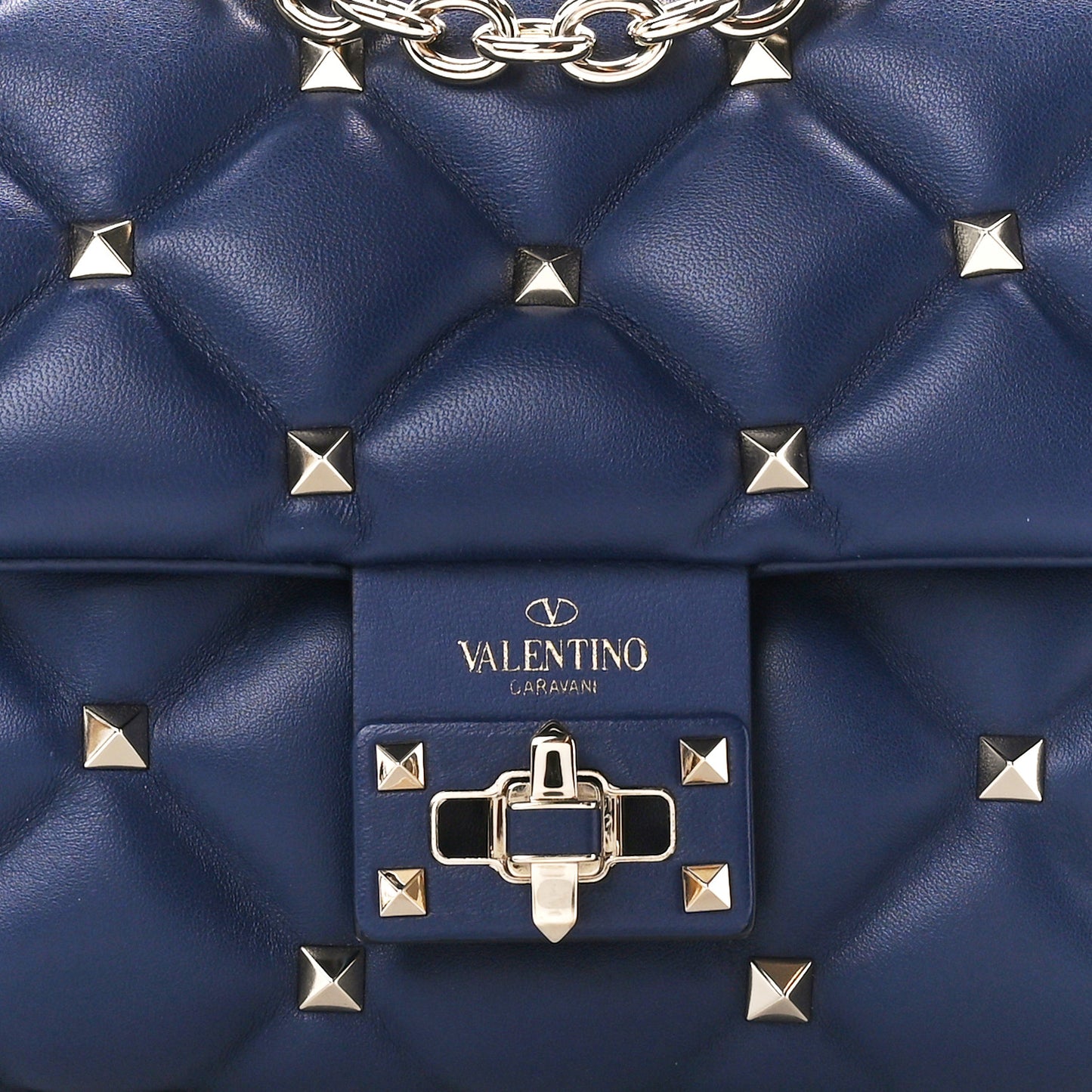 Nappa Small Candystud Crossbody Navy
