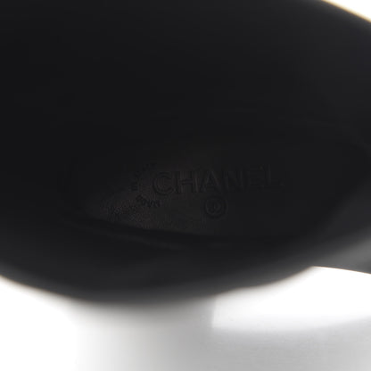Chanel Rubber Quilted Rain Boots 41 Black 8 of 8