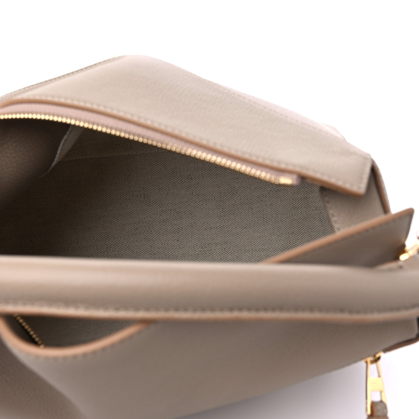 Calfskin Large Puzzle Bag Sand