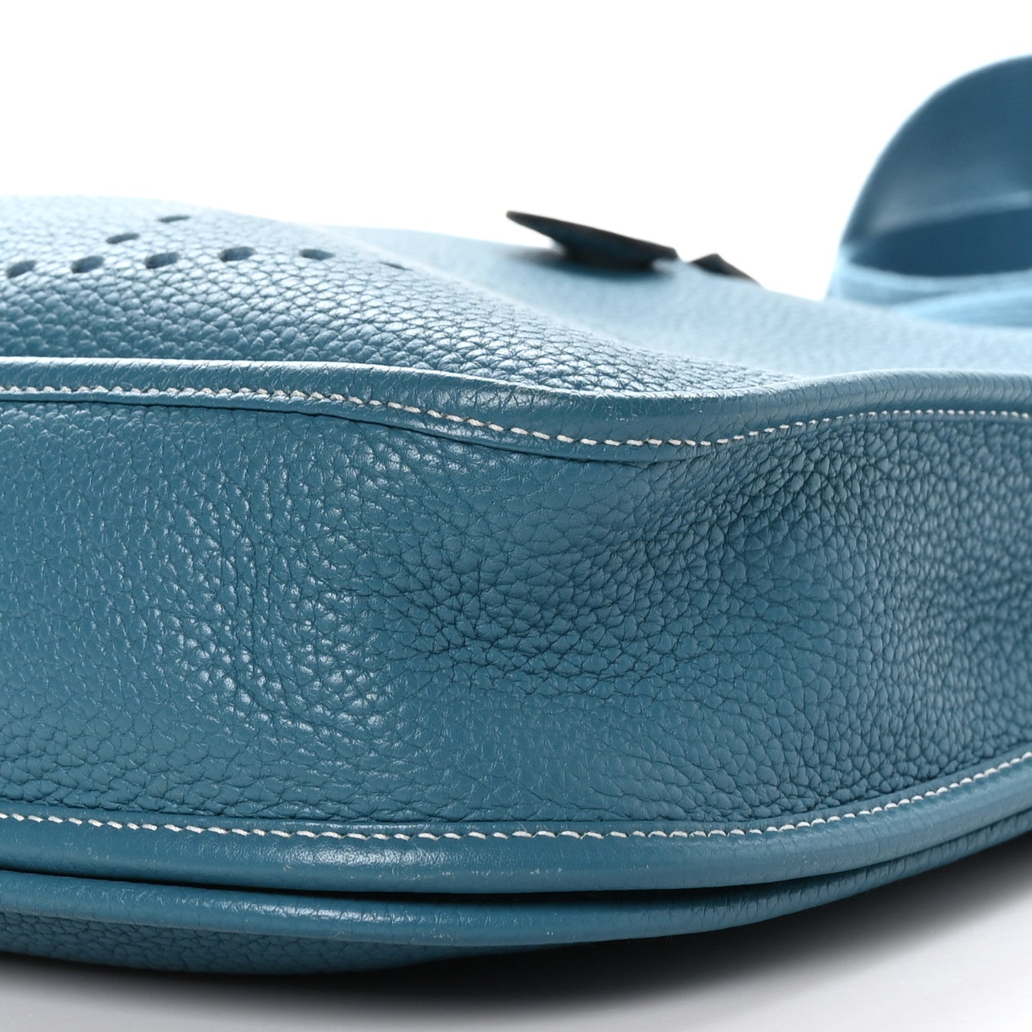 Hermes Taurillon Clemence Evelyne III PM Blue Jean 9 of 9