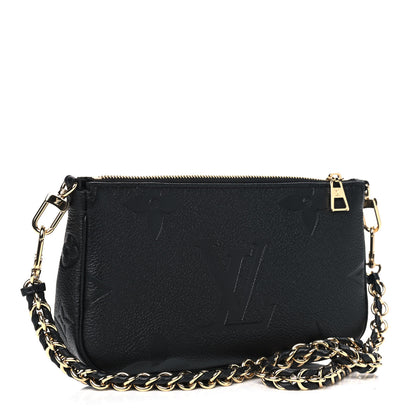 Louis Vuitton Empreinte Monogram Giant Multi Pochette Accessories Small Pochette Black 2 of 4